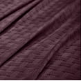thumbnail image 4 of Superior Basketweave All-Season Cotton Blanket, Twin, Plum, 4 of 11