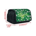 thumbnail image 4 of Under 1$ Pencil Case Soccer Themed Large Capacity Double Zipper Fabric Pen Pouch 8.3x3x3.9in for Teens Desk Supplies by Xuniizn, 4 of 9