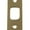 Polished Brass, variant on Kwikset Deadbolt Strike, Polished Brass, 1-1/8 in Width, 2-3/4 in Length, Key Lock, ADA Compliant