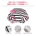 thumbnail image 5 of Balery Flamingos Shower Caps, Double Layer Waterproof Shower Cap, Double Layers Reusable Shower Cap With Soft Comfortable For Long Thick Hair Soft Bath Shower Hair Caps, 5 of 9