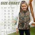 thumbnail image 7 of Garronmavis Cute Brown Camo Girls Sleeveless Vests 5-6 Stand Collar Lightweight Zip Coats with Pockets Fall Outerwear Versatile Fall Winter Warm Sleeveless Outerwear for Daily Life, 7 of 7