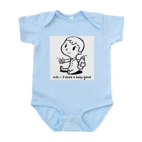 CafePress - Milk Does A Baby Good Infant Bodysuit - Baby Light Bodysuit, Size Newborn - 24 Months