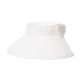 thumbnail image 4 of WITHMOONS Womens Sun Visor Packable Wide Brim Roll-Up Beach Straw Hat SLV1020 (White), 4 of 5