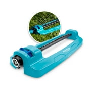 Restored Aqua Joe SJI-OMS20 Aqua Joe 4,400 Sq Ft Coverage Indestructible JUMBO Metal Base Oscillating Sprinkler (Refurbished)