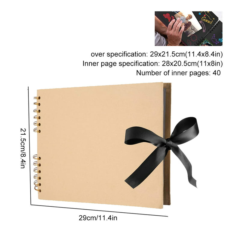 Austok DIY Scrapbook Photo Album, with Pens and Stickers, with Scrapbooking  Kits Suitable for Anniversary, Travelling, Family, Graduation Gift for  Boyfriend Couples 