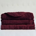 thumbnail image 5 of Home Soft Things 4 Piece Tatami Quilted Faux Fur Bedspread - Burgundy - Oversize King (120" x 120"), 5 of 7