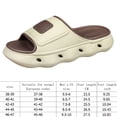 thumbnail image 2 of Hombres Diapositivas Nube Zapatillas Cómodas Sandalias de Baño Antideslizantes para la Playa de Verano, 2 of 9