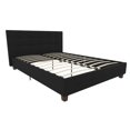 thumbnail image 5 of DHP Rose Tufted Upholstered Platform Bed Frame, Queen, Black Linen, 5 of 19