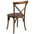 thumbnail image 3 of 60" x 38" Antique Rustic Farm Table Set with 6 Cross Back Chairs and Cushions, 3 of 9