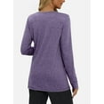 thumbnail image 4 of PPYOUNG Top for Womens Long Sleeve Casual Shirts Tunic Tops to Wear with Leggings Crew Neck Blouses, 4 of 4