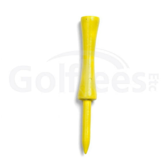 Golf Tees Etc Step Down Yellow Color Golf Tees 3 1/4" Inch Strong & Light Weight Accessory Tool For Golf Sports - (500 Of Pack)