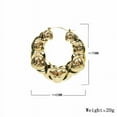 thumbnail image 4 of Women Hugs & Kisses XO Hoop Puffy Hollow Earrings Set 18k Filled Layered with Real Gold Plated, 4 of 5