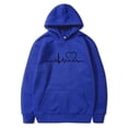 thumbnail image 1 of Sudadera con capucha para mujer, con estampado de Halloween, cuello redondo, manga larga, blusa holgada, blusa de poliéster para hombre, 1 of 6