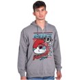 thumbnail image 3 of The Smurfs Cool Kanji Big Poppa Men Big & Tall Zip Hoodie Brisco Brands 5X, 3 of 5