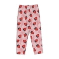 thumbnail image 4 of Xecao Strawberries Women's Straight Lounge Pajama Pants: The Epitome of Relaxed Sleepwear, 4 of 9