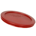 Pyrex Poppy Red Durable Replacement Lids for Food Storage (3/7202PC, 3