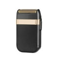 thumbnail image 1 of Afeitadora facial portátil para hombre: recargable por USB-C, resistente al agua, con doble cabezal de láminas, recortador inalámbrico para pelo largo, ideal para viajes o uso doméstico, 1 of 7