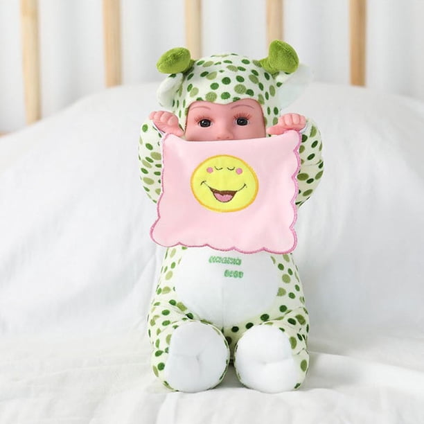 14 Cm Recién Nacido Muñeca Bebé Real Hecho A Silicona Suave Cuerpo Eléctrico Interactivo Juguete De Edad Bebé UNA CUTICAT Muñecas interactivas