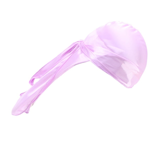 Sonducket Pañuelos negros de seda Doo para hombres, tamaño adecuado, suaves y cómodos, para rapero de Hip Hop Sombreros Rosado morado