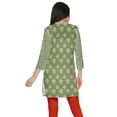 thumbnail image 3 of Moomaya Robes Tuniques Courtes en Poly-Crêpe pour Femmes Kurti Imprimé Mini Tenue d'Été, 3 of 5