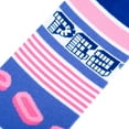 thumbnail image 4 of Cool Socks, Pez Candy, Stripes, Mens Womens Crew, Funny Graphic Print, Large, 4 of 6