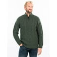 thumbnail image 4 of Men's Merino Wool Zip Neck Fisherman Sweater, 4 of 6