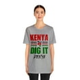 thumbnail image 3 of Kenya Dig It–Kenya Unisex Short Sleeve Tee | Explore Kenya Matching T-shirt, 3 of 4