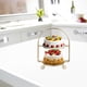 thumbnail image 4 of unbranded Exhibidor Para Postres De Hierro Dorado Con 2 Niveles Para Celebraciones Y Eventos, 4 of 8