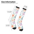 thumbnail image 2 of KLL Colorful Seashells Print Cool Socks Men's Women's Crew Socks Funny Crazy Novelty Stockings, 2 of 6