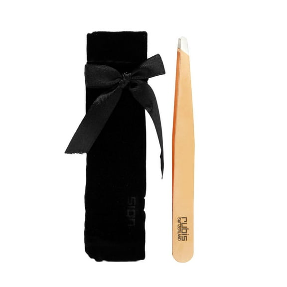 Rubis Slant Tweezer, Classic Rose Gold