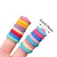 thumbnail image 2 of Paquete de 100 gomas elásticas para el pelo, cintas gruesas, elásticas y suaves, sin costuras, para niñas, hombres y mujeres, 2 of 3