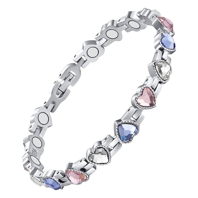 Heart Shaped Gaussian Magnet Bracelet Adjustable Magnetics Bracelet
