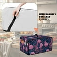 thumbnail image 5 of Renewold Small Appliance Cover for Toaster Oven, Keep Kitchen Appliance Free From Dust And Fingerprint, Smart Oven Air Fryer Cover Kitchen Decor, 22.5 x 18.5 x 13 Inches, Peony Dark Blue Pink, 5 of 7