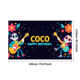 thumbnail image 2 of Coco Happy Birthday Backdrop Banner for Party Decoration Photography Props Background Banner Celebration Event Supplies Festive Party Decor, 2 of 3