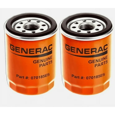 Generac - 2 PACK OIL FILTER 90 LOGO ORNG-CAN - 070185ES / 070185E 90mm High Capacity (30% More Filter)