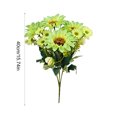 thumbnail image 3 of MTBLYS Ramo artificial de girasoles y crisantemos|arreglo floral de seda sintética para decoración del hogar|interior|exterior|patio|porche|jardín|centro de mesa|40 cm de altura|tallo de plástico, 3 of 6