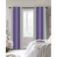 thumbnail image 3 of Purple Gray Stripes Blackout Curtains, Light Blocking Print Window Curtains, Modern Simple Abstract Vertical Lines Thermal Insulated Window Drapes for Living Room 2 Panels, 104"W x 52"L, 3 of 9