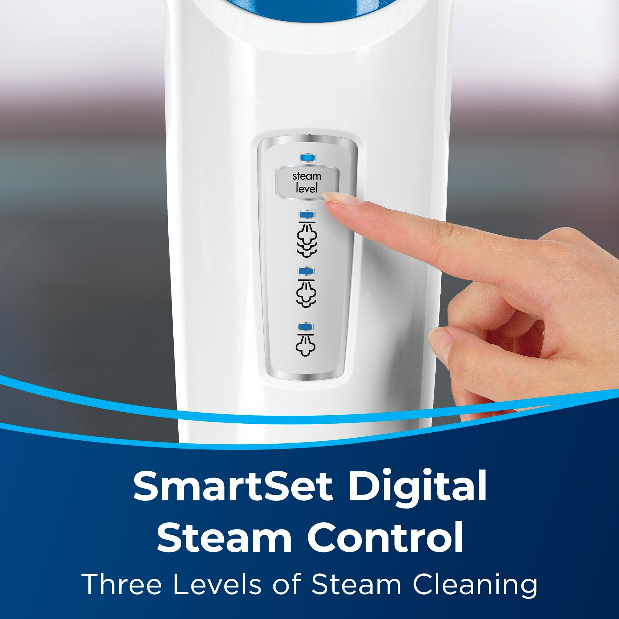 BISSELL PowerFresh Scrubbing and Sanitizing Steam Mop, Corded, for Sealed Hard Floors, Easy Scrubber, SmartSet Steam Control, Removeable Water Tank, 19405