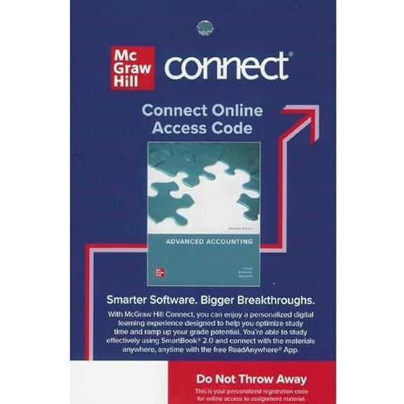Connect Access Code Card for Advanced Accounting, 15th edition, 9781266847448, Paperback, 15th