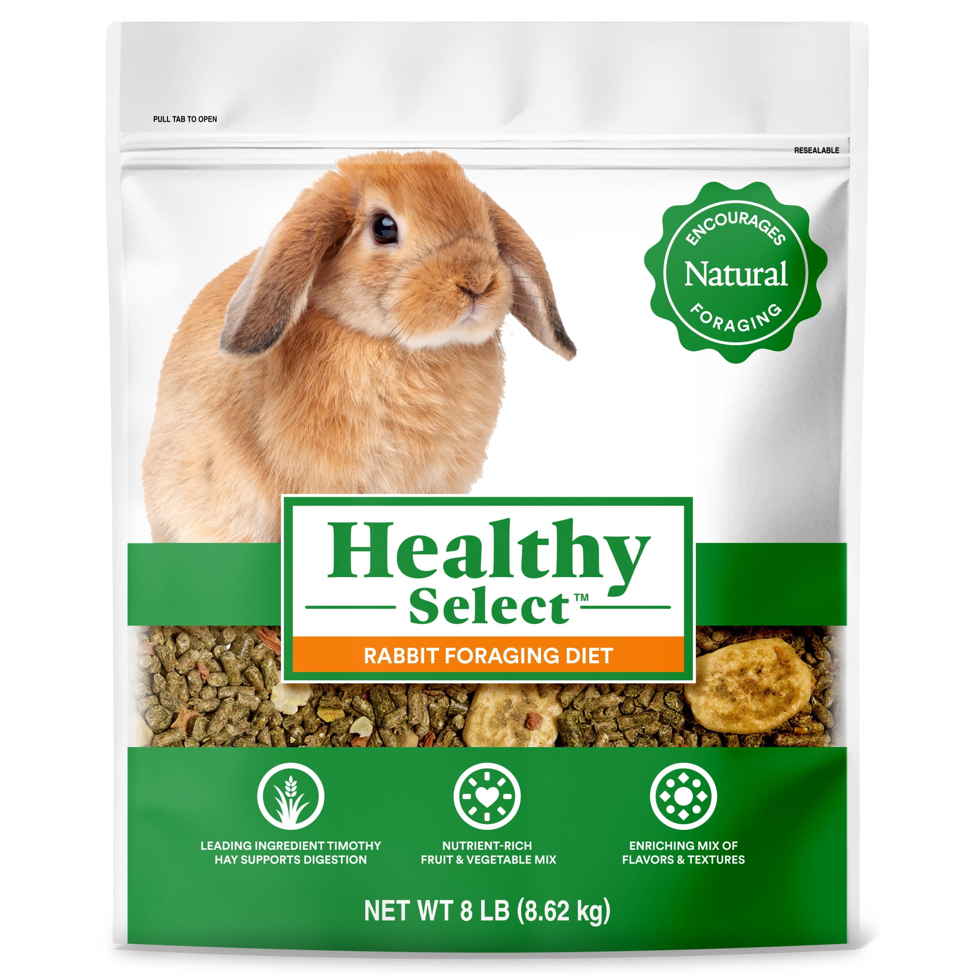 Healthy Select Rabbit Foraging Diet for Small Animals 8 lbs.