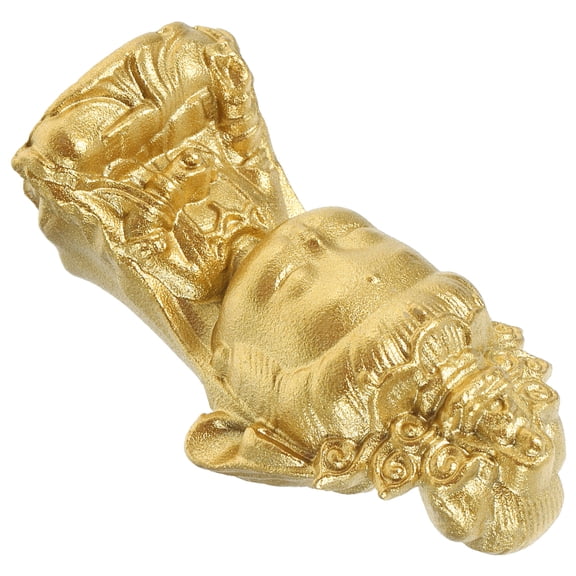 Masteelf Avalokitesvara Brass Ornament Bookcase Decor Home Car Decoration Avalokitesvara Statue