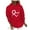 Red, variant on WXLWZYWL Trendy Sweatshirts For Women 2023 Women'S Valentine'S Day Printed Round Neck Loose Pullover Hooded Printed Sweatshirt Tops