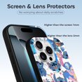 thumbnail image 3 of Funda de TPU Stitch para iPhone 16 Pro: ultrafina, a prueba de golpes, antiamarilleo, resistente a arañazos, compatible con carga inalámbrica, agarre mejorado, estilo negro., 3 of 7