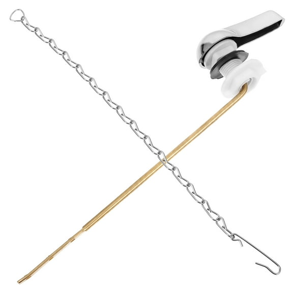 SEWOART Toilet Flusher Replacement Kit Toilet Flush Handle Kit Easy Installation Copper 1 Set