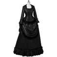 thumbnail image 2 of Steampunk Victorian Gothic Bustle Dress Gown Costume Edwardian Evening Dress, 2 of 7