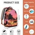 thumbnail image 6 of Reliable Hawaii Tropical Wind Palm Leaves Backpack: Large Capacity Daypack for Students with Padded Laptop Compartment, Perfect for High School & College Commute, A Great Gift for Women & Men, 6 of 6
