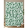thumbnail image 4 of Fsddascl Ocean Conch Shower Curtain Set - Standard 72" x 72" Washable Bathtub Curtain with 12 Hooks, Coastal Green Shell Summer Beach Waterproof Fabric Stall Shower Curtains for Bathroom/Bathtub, 4 of 6