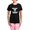 With Pink Camo Pant, variant on CafePress - Home Wifi Pajamas - Women's Short Sleeve Print T-Shirt and Pants Dark Cotton Pajama Set