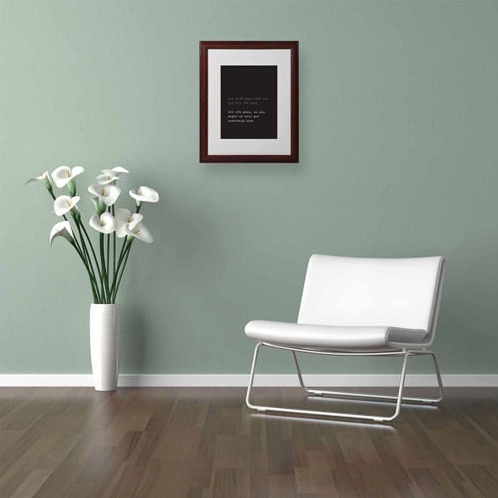 Trademark Fine Art "Get Something Else" Matted Framed Art by Megan Romo, Wood Frame