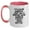 White/Pink, variant on Funny Game Warden Two Tone Coffee Mugs Gifts from Friends to Game Wardens on Graduation Day, Cute Humor Quote